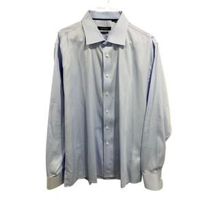 3XL (18.5-19  38) Levinas Contemporary Fit Mens Button Up Dress Shirt Light Blue